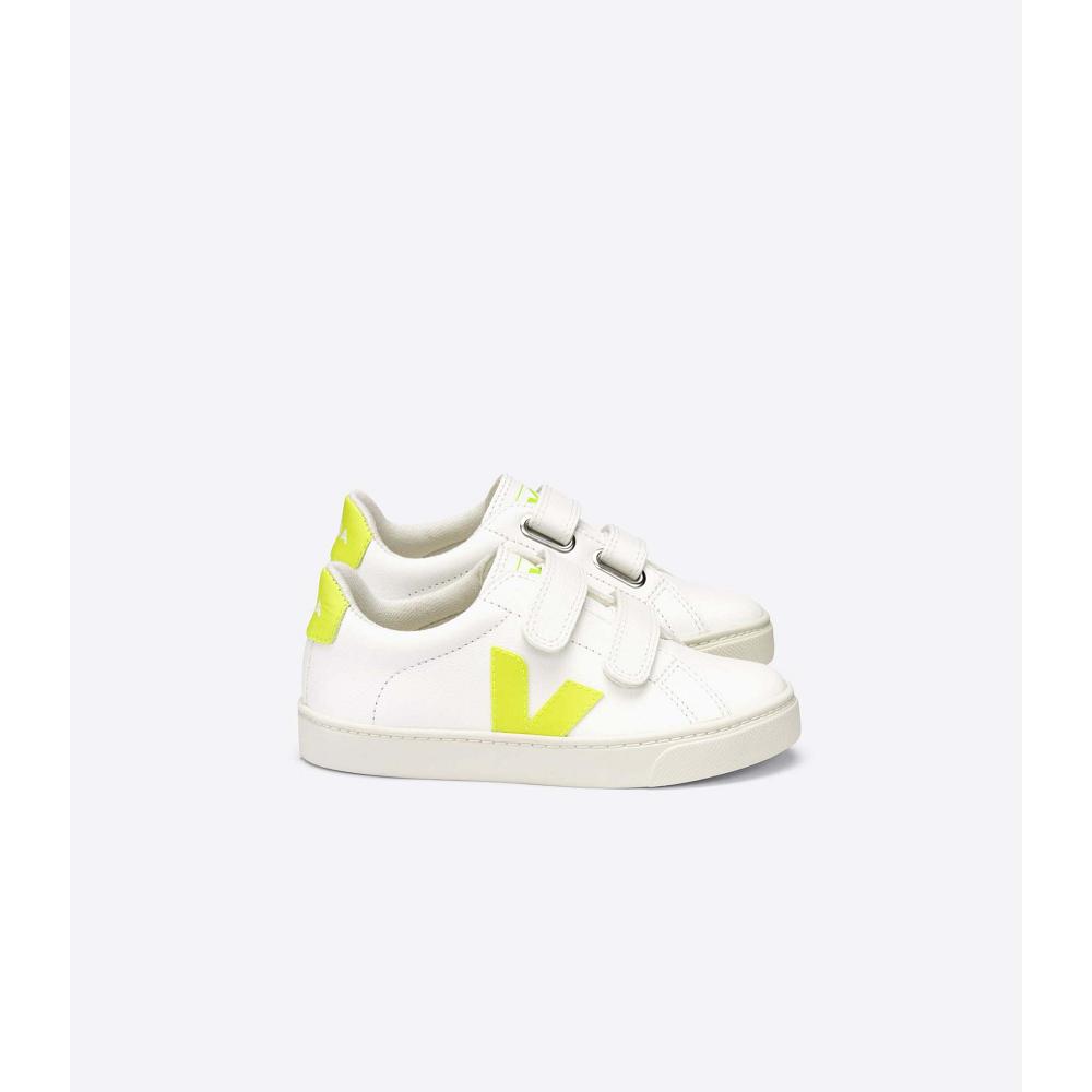 Αθλητικά Παπούτσια παιδικα Veja ESPLAR CHROMEFREE White/Yellow | GR 826LIS